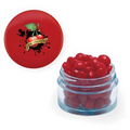 Twist Top Container w/ Red Cap Filled w/ Cinnamon Red Hots